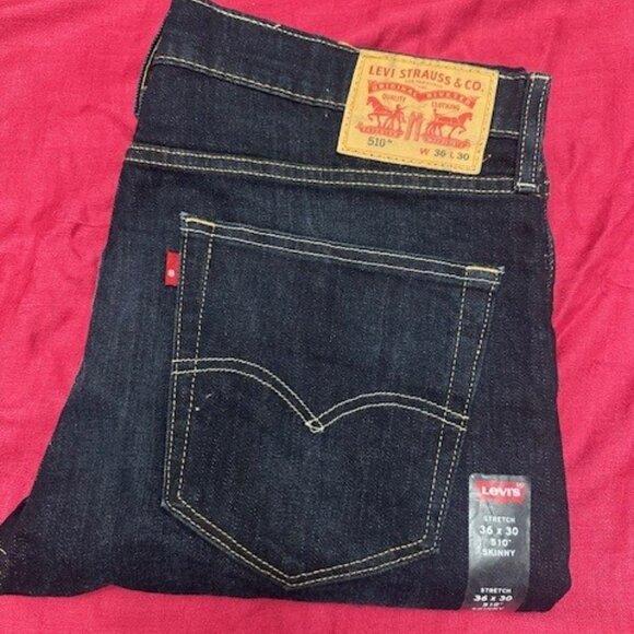 Levis 510 Skinny 36x30 Jeans - Men's - Picture 1 of 3